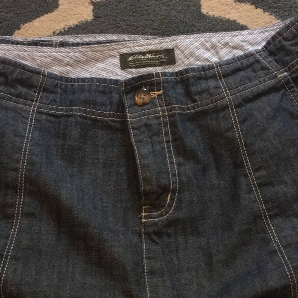 Long jean skirt